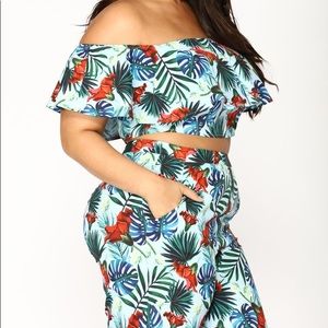 Jammin matching set dusty blue